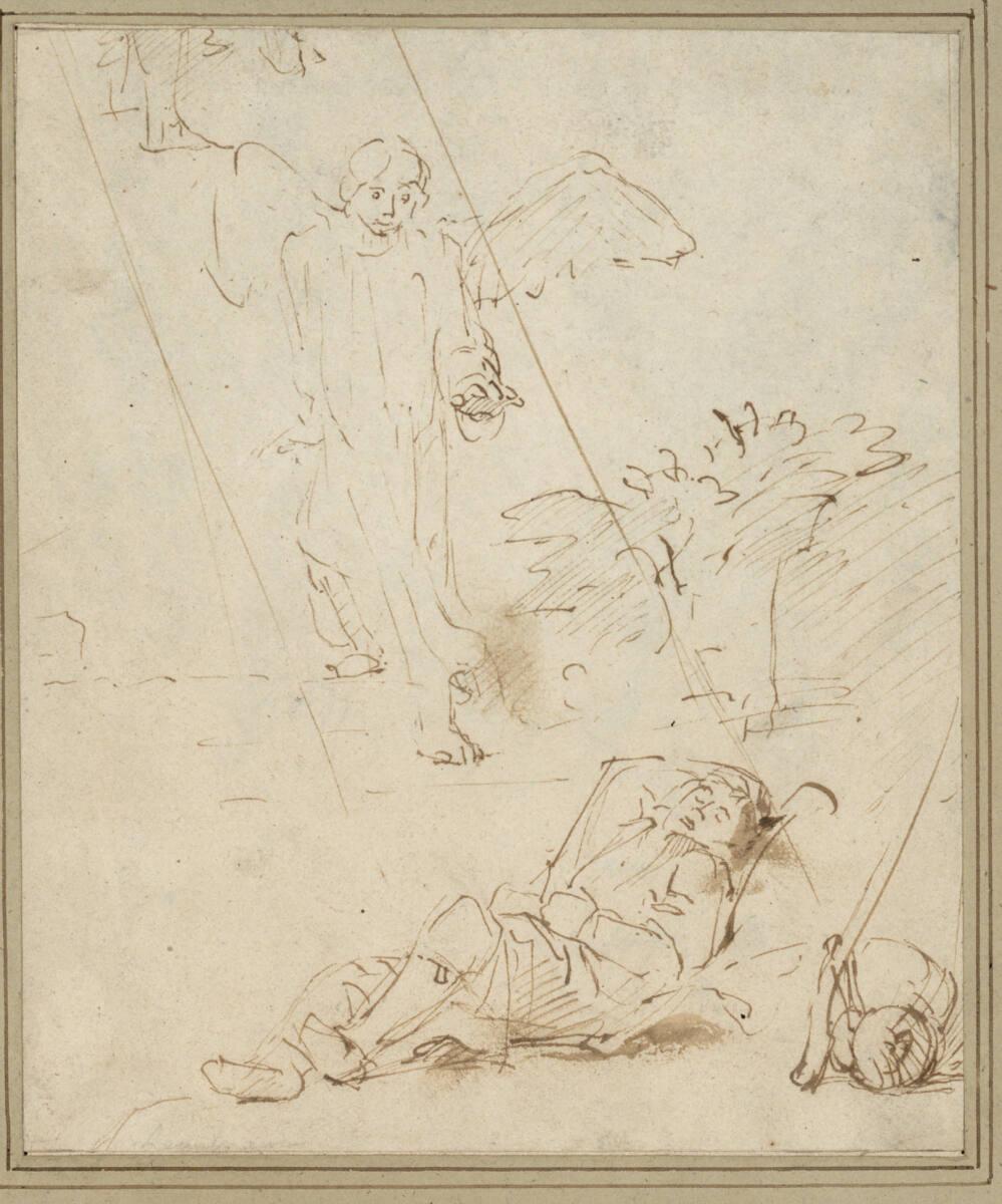 Anonym, Jakobs Traum von der Himmelsleiter, Inv. Nr.: 8769