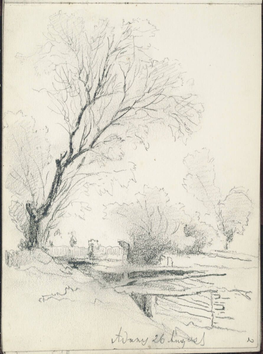 Ádánd, Weg über eine Brücke, Theodor von Hörmann