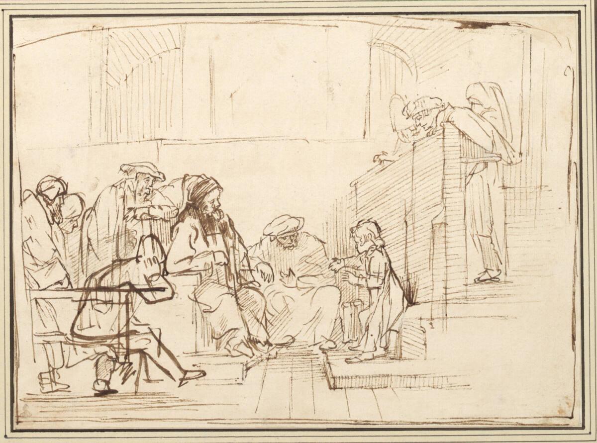Anonym, Der zwölfjährige Jesus im Tempel, Inv. Nr.: 8790
