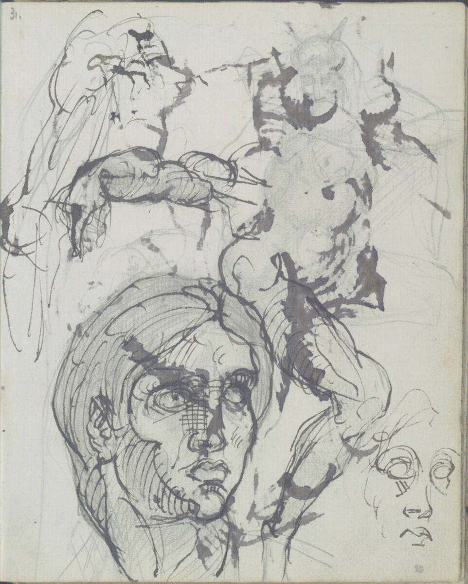 Verschiedene Skizzen, George Minne, 1888