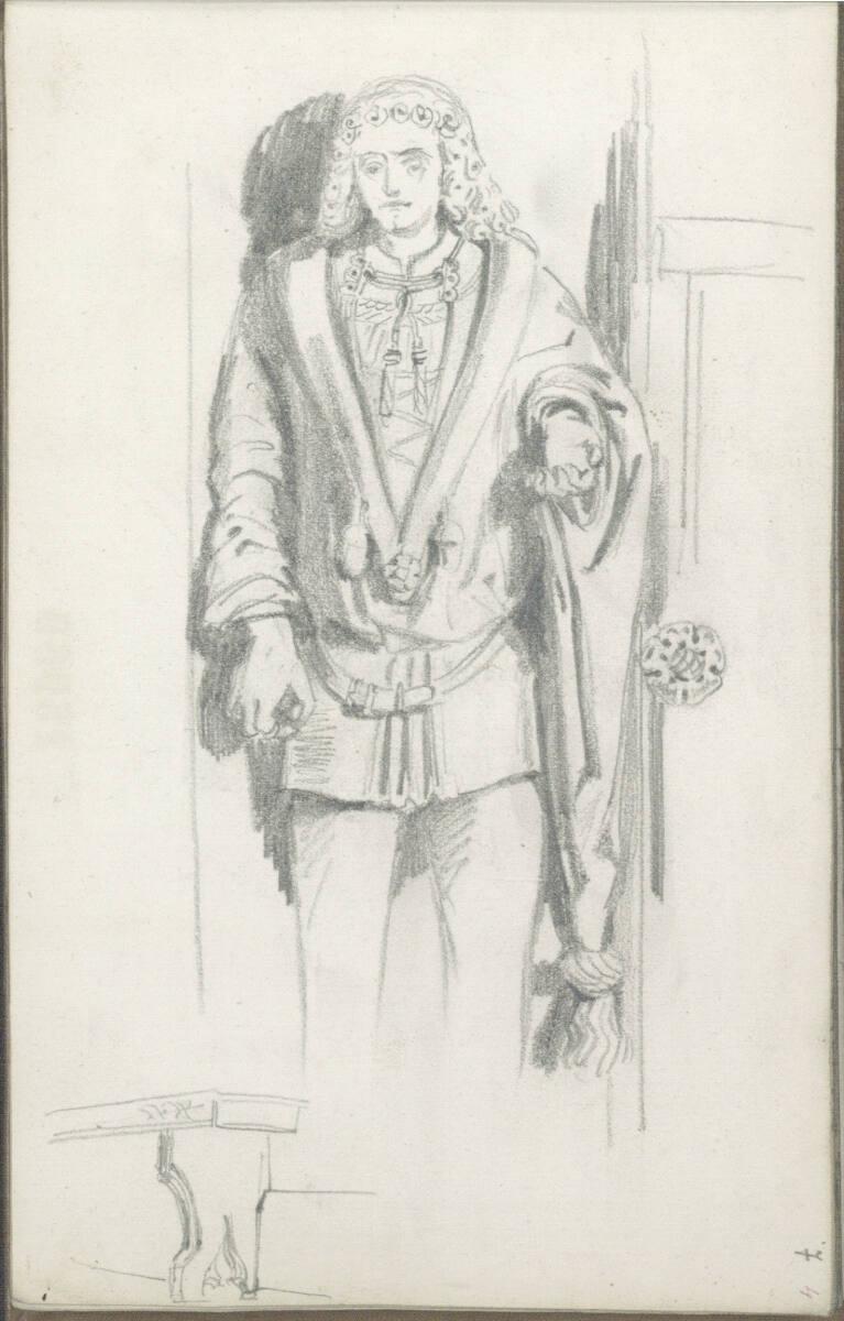 Hans Makart, Grabfigur eines Ritters des Anfangs des 15. Jahrhunderts, Inv. Nr.: 15969