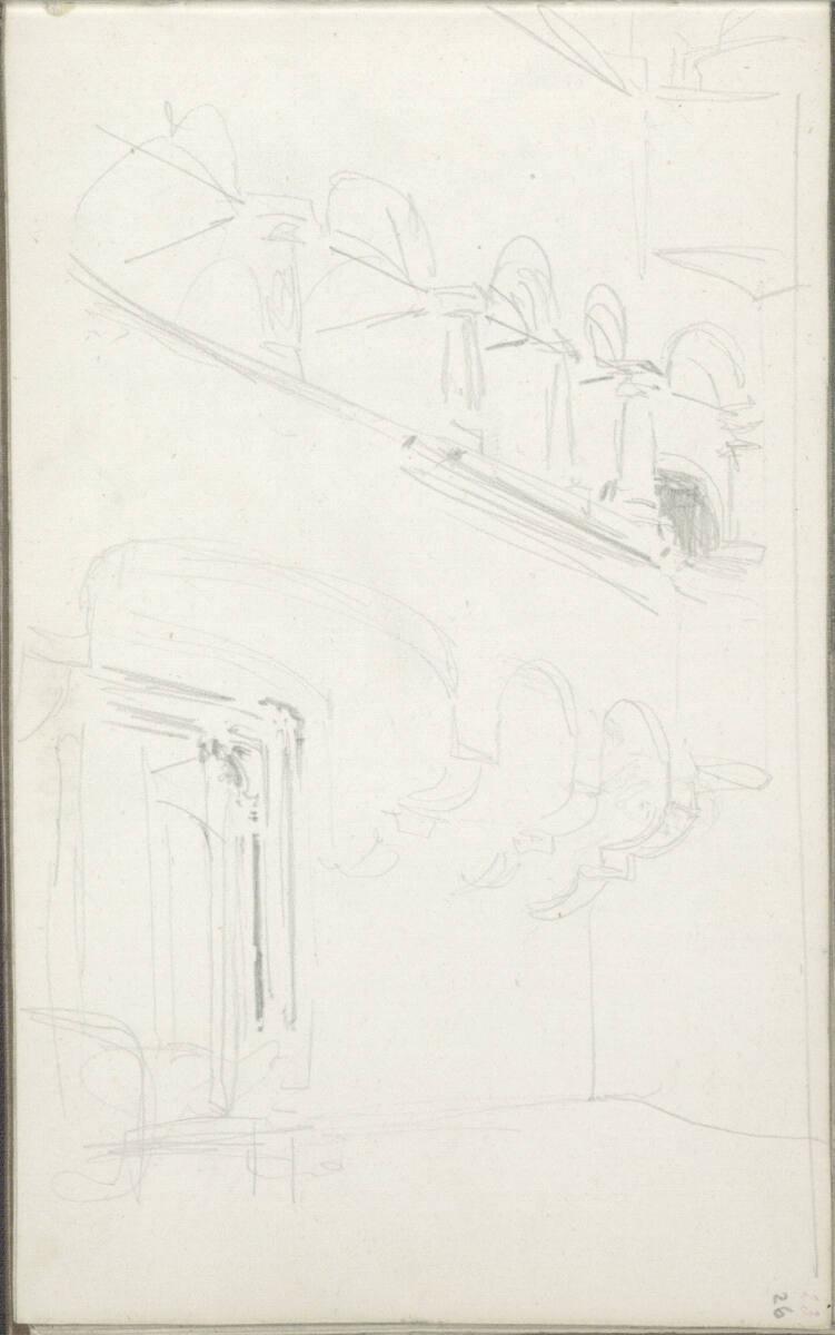 Hans Makart, Gotischer Hof mit Loggien, Inv. Nr.: 15985