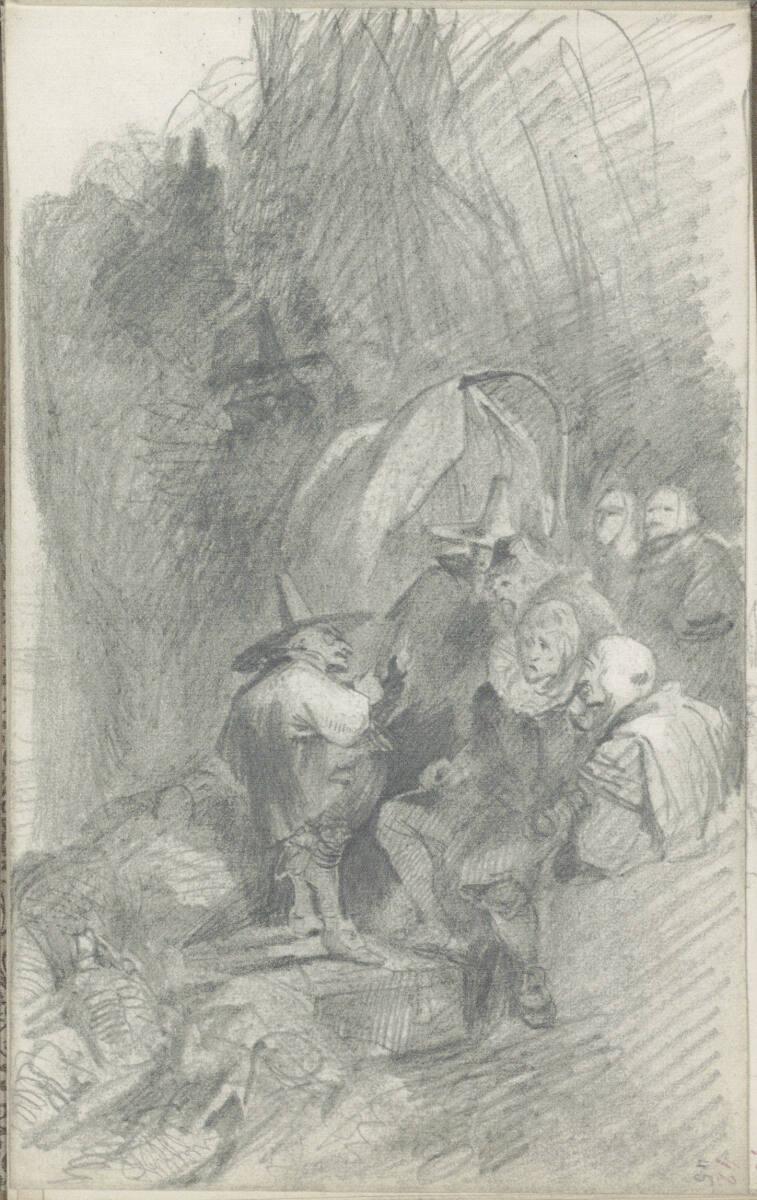 Hans Makart, Zwerge in einer Landschaft, Inv. Nr.: 16002