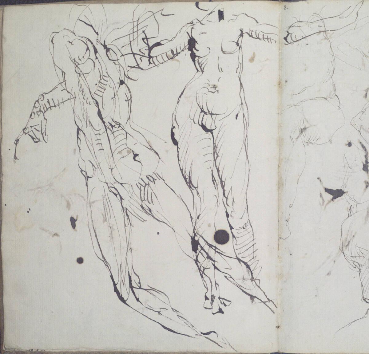 George Minne, Verschiedene Skizzen, Inv. Nr.: 25646/7v