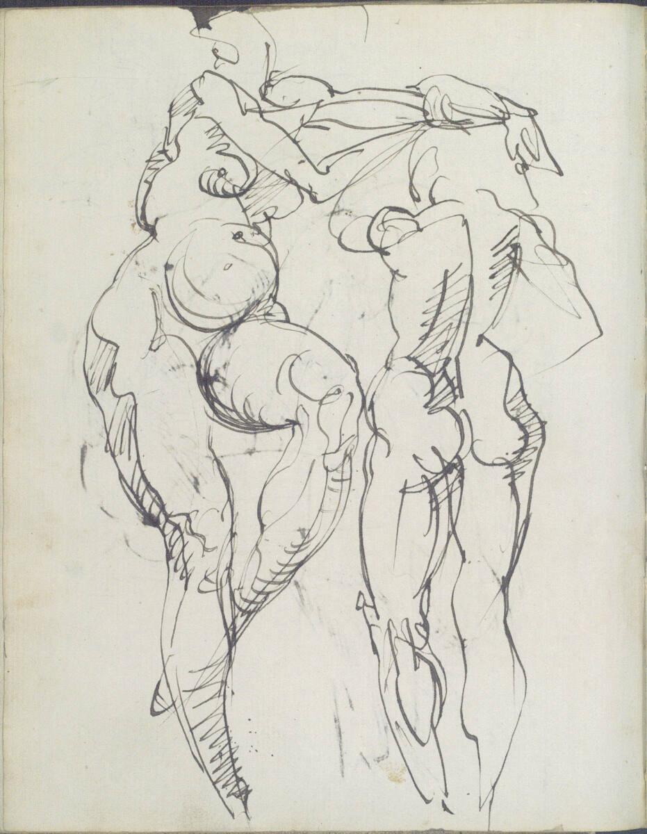 George Minne, Verschiedene Skizzen, Inv. Nr.: 25646/45v