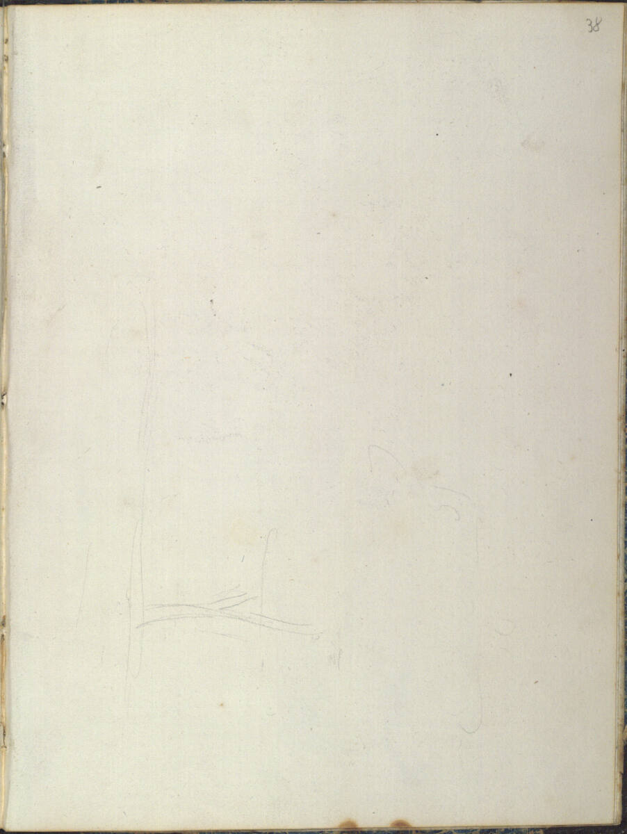Römisches Skizzenbuch: Skizze, Friedrich Olivier, 1820–1826