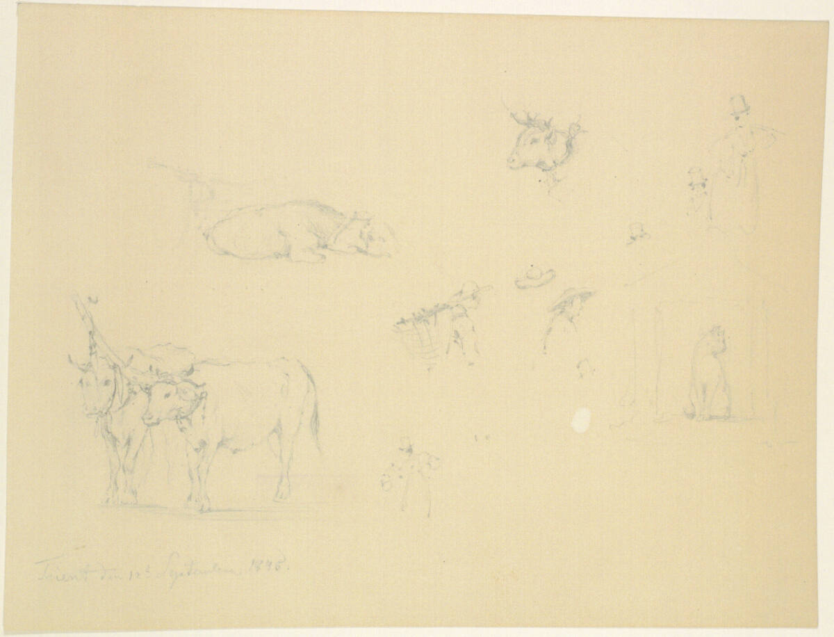 Trachtenfiguren, Triest, am 12. September 1845, Franz Alt