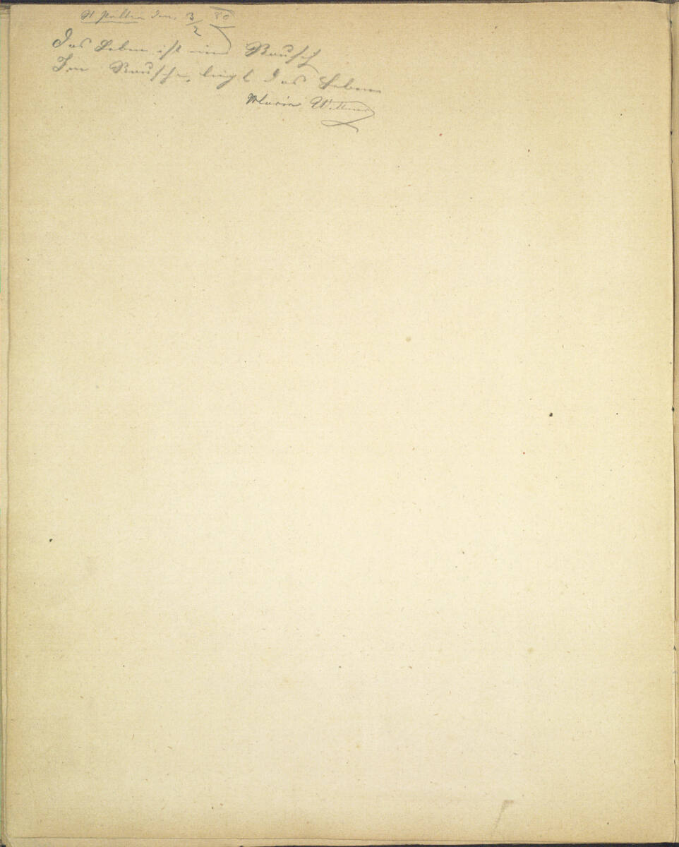 Notiz, Theodor von Hörmann