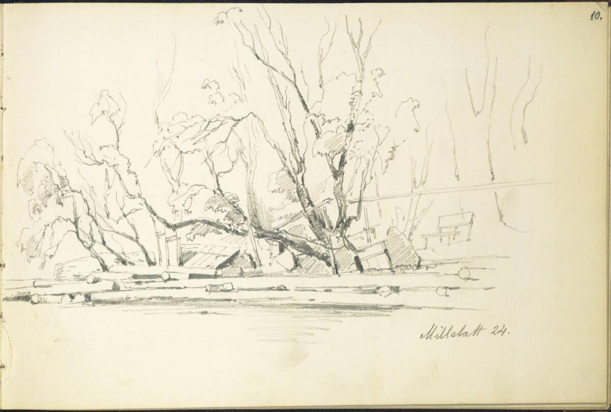 Theodor von Hörmann, Millstatt, am 24. August(?) 1878(?), Inv. Nr.: 26407/10