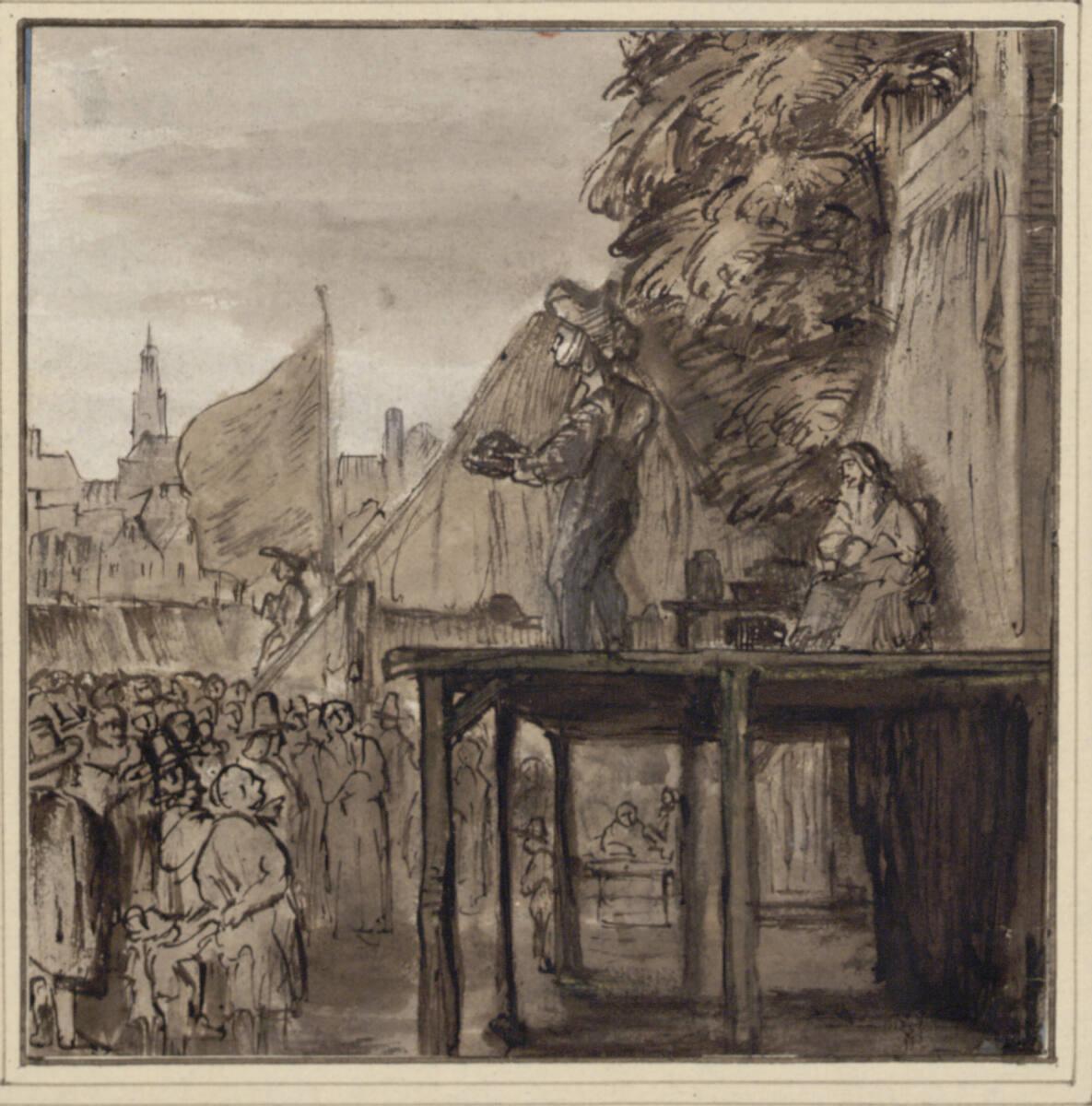 Anonym, Schaubühne mit Quacksalber, Inv. Nr.: 8861