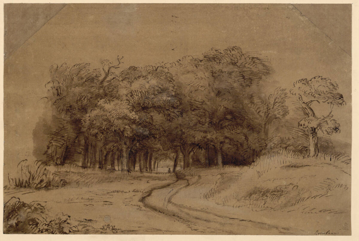 Landschaft mit Straße und Waldstück, Abraham Furnerius