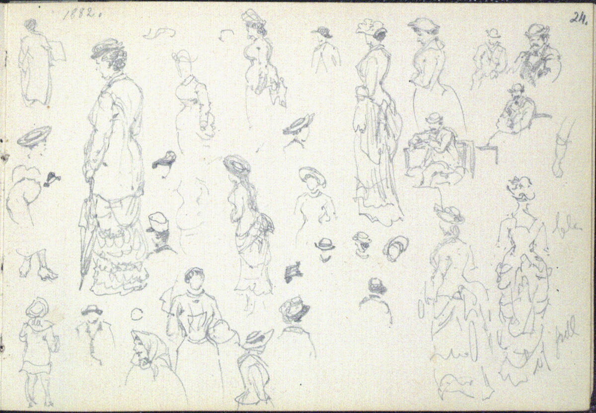 Verschiedene Skizzen, 1882, Franz Alt