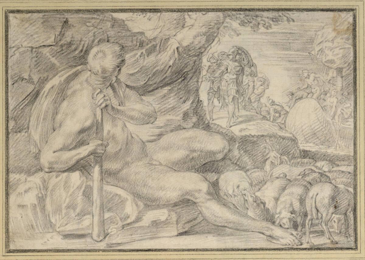 Ulysses auf der Insel des Polyphem, Inv. Nr.: 8930