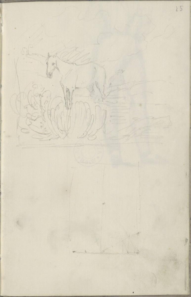 Ferdinand Georg Waldmüller, Verschiedene Skizzen, Inv. Nr.: 25949/25
