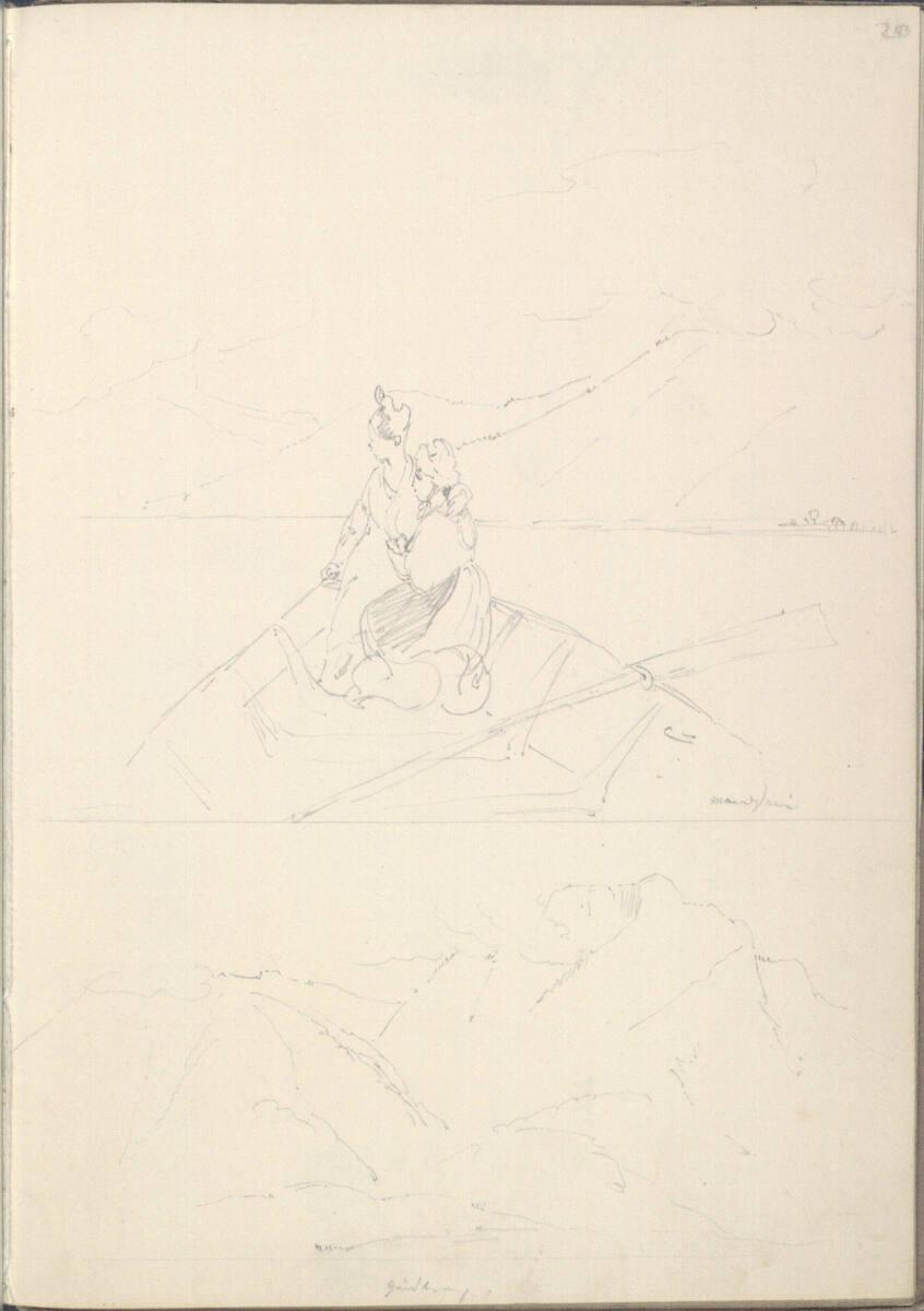Ferdinand Georg Waldmüller, Verschiedene Skizzen, Inv. Nr.: 25950/20