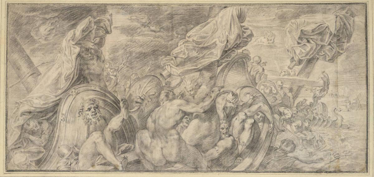 Die Gefährten des Ulysses öffnen den Sack mit den Winden, Inv. Nr.: 8940