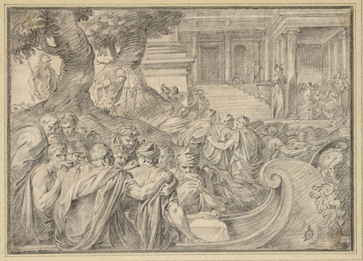 Ulysses landet auf Aiaia, Francesco Primaticcio