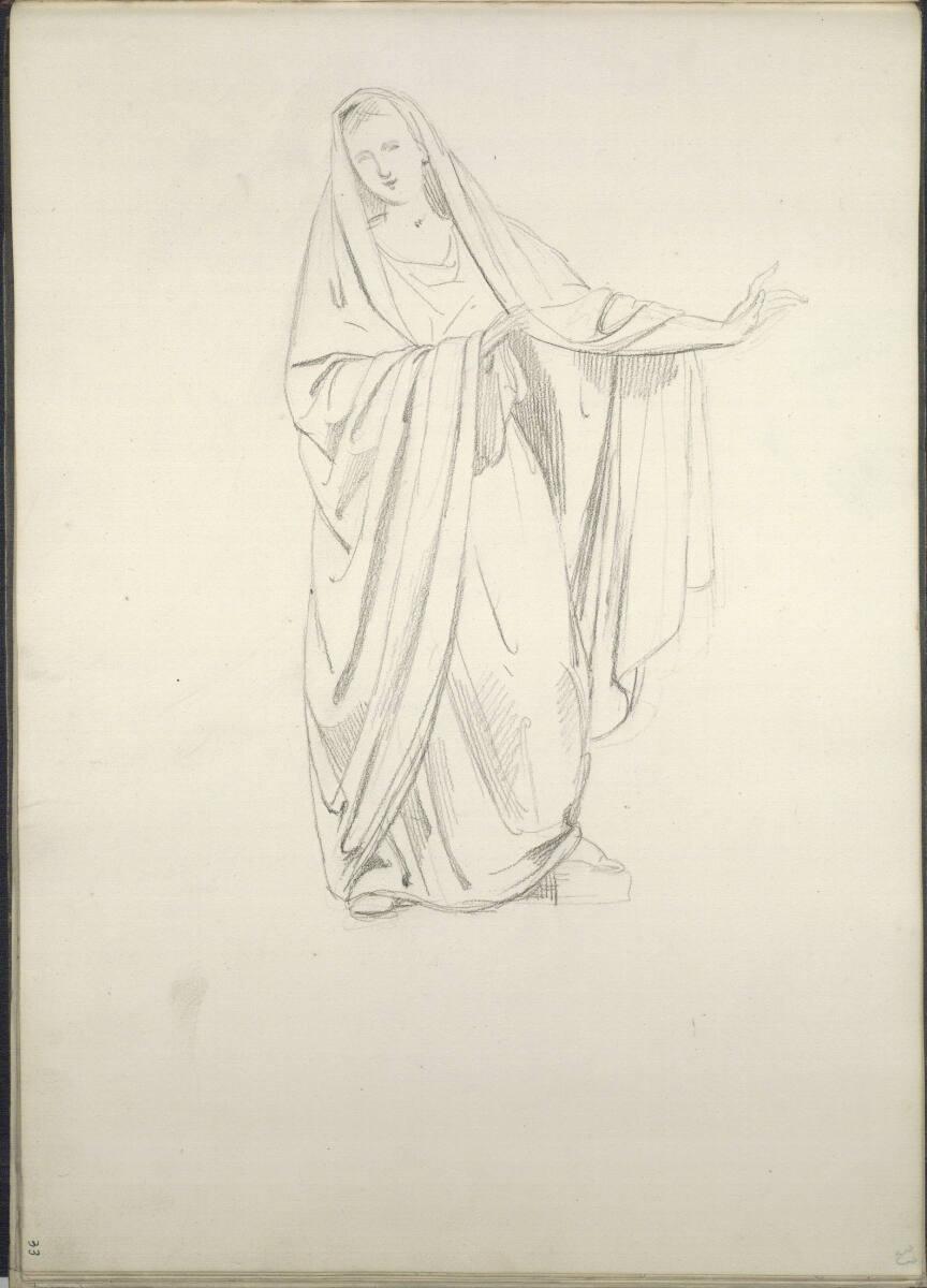 Ferdinand Georg Waldmüller, Verschiedene Skizzen, Inv. Nr.: 25953/33