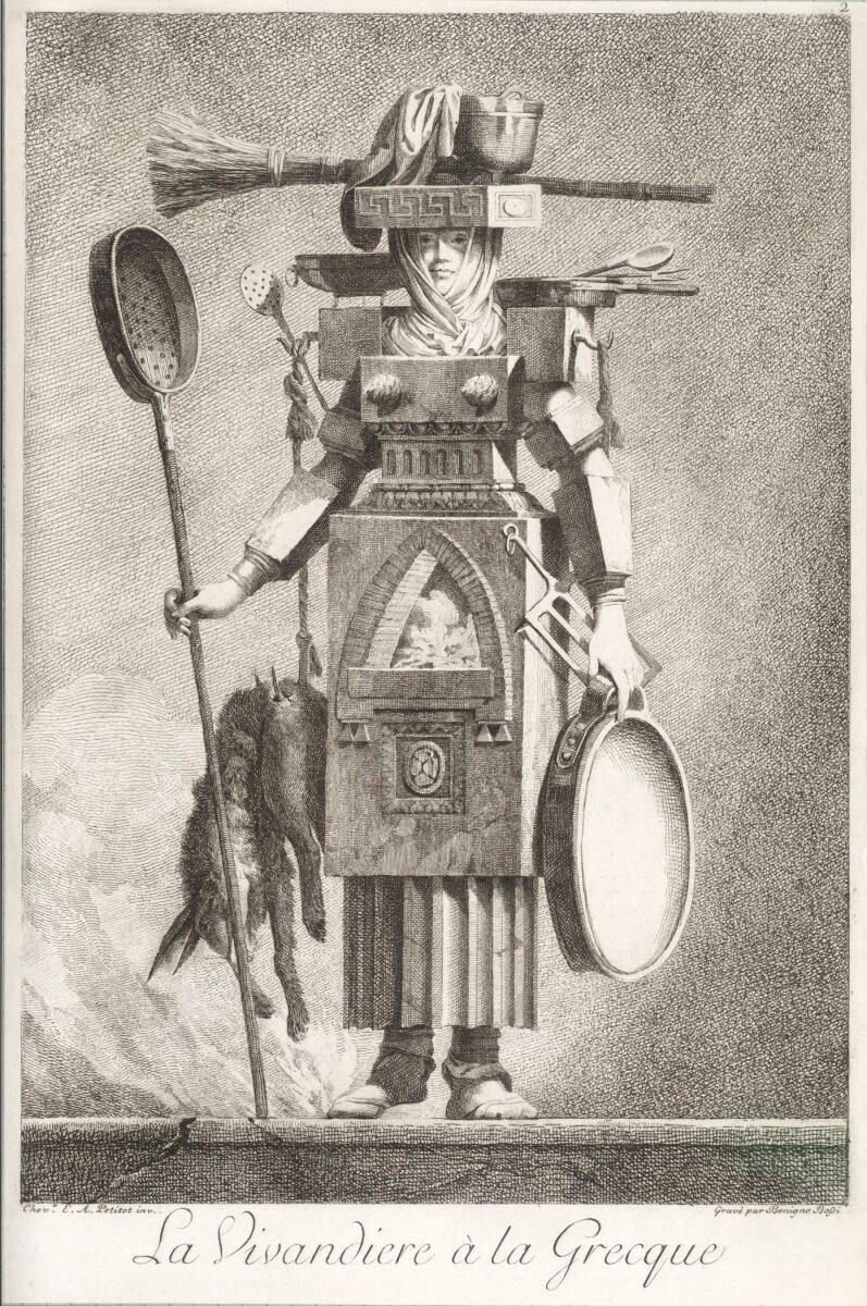 Benigno Bossi, Mascarade à la Grecque: La Vivandière à la Grecque, Inv. Nr.: DG31931