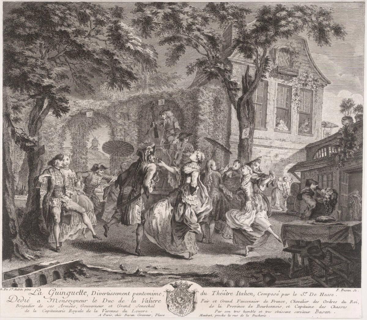 Pierre François Basan, La Guinguette, Divertissement pantomime du Théâtre Italien, Inv. Nr.: DG…