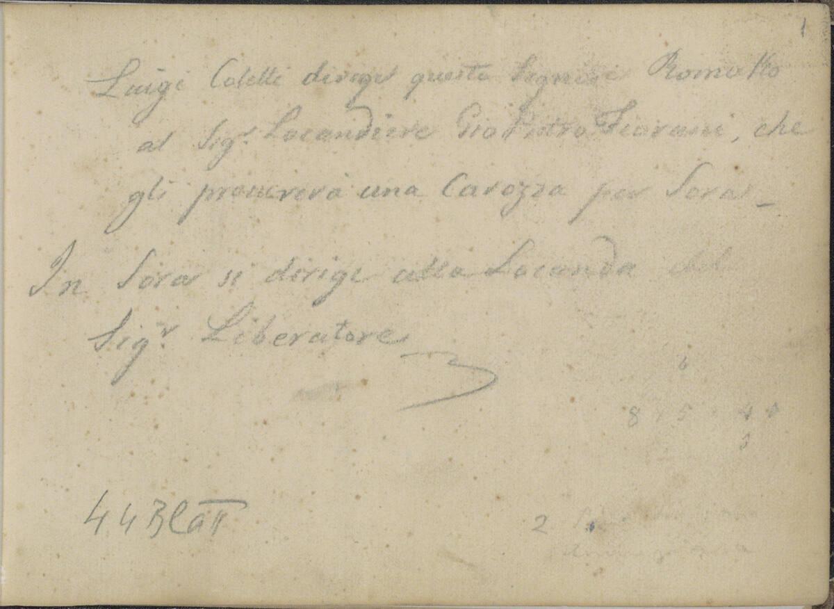 Anton Romako, Text, Inv. Nr.: 25937/1