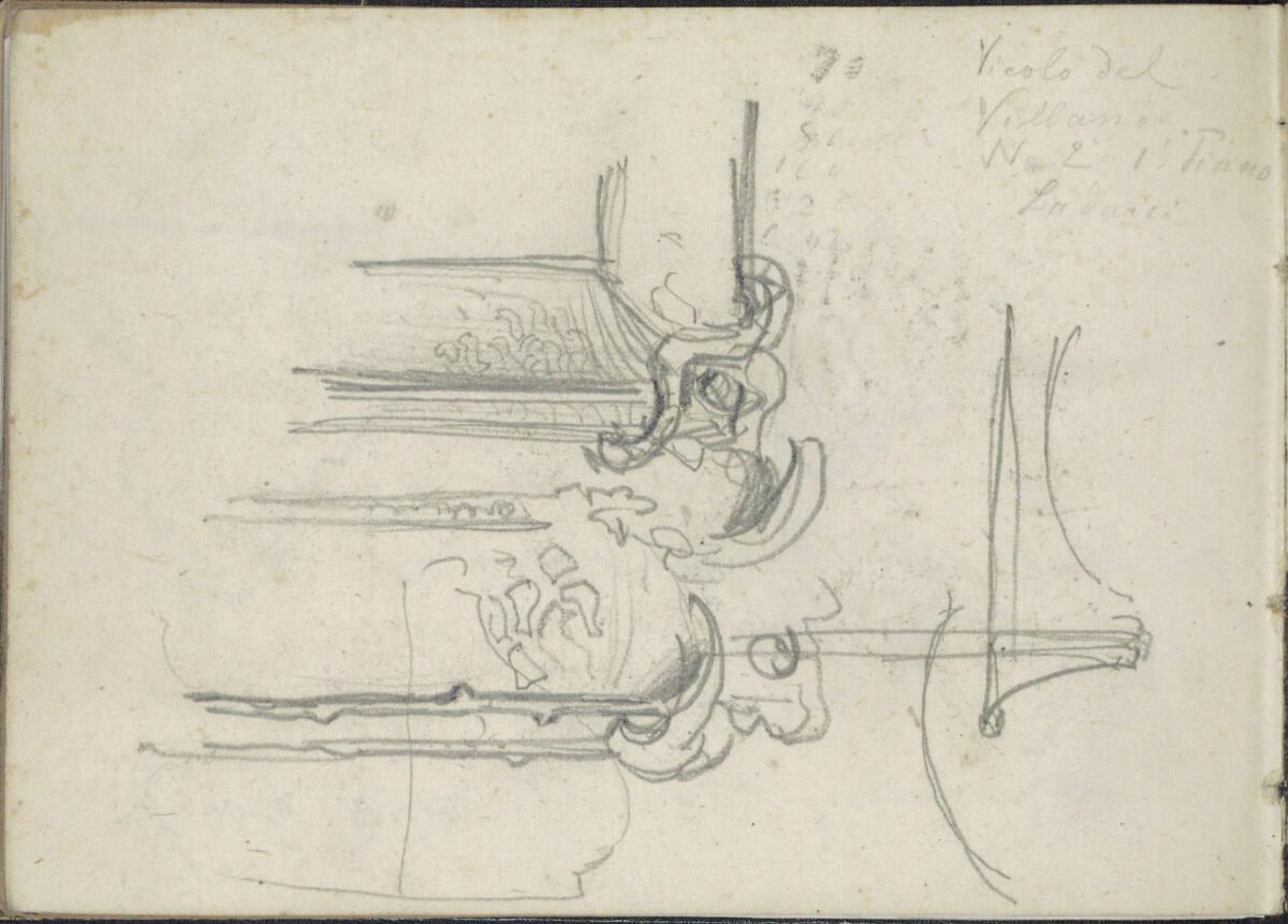 Anton Romako, Verschiedene Skizzen, Inv. Nr.: 25937/46v
