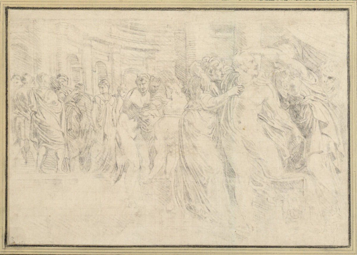 Athene gibt Ulysses sein früheres Aussehen wieder, Francesco Primaticcio
