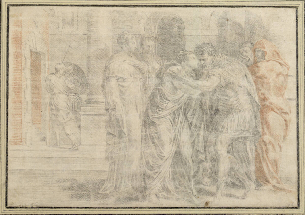 Ulysses und Penelope, wieder vereint, Francesco Primaticcio