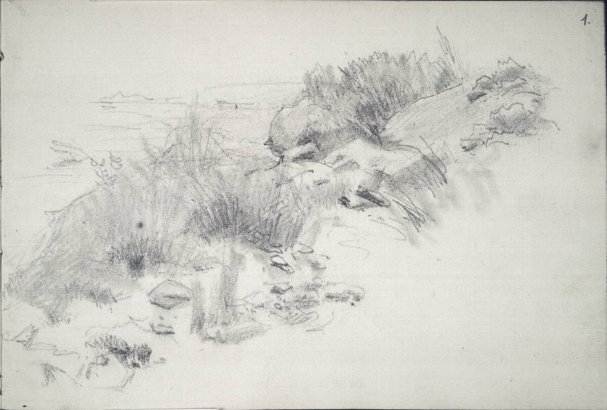 Landschaftsstudie, Carl Schuch