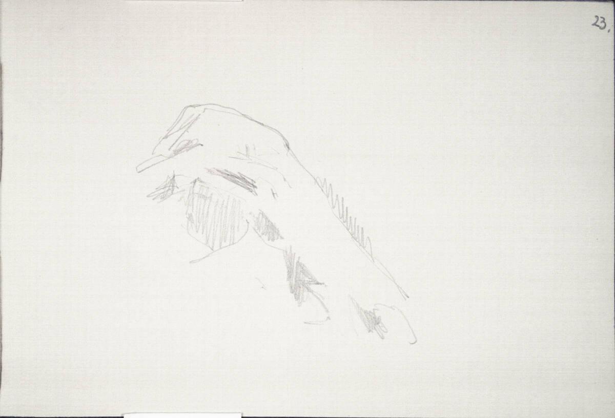 Carl Schuch, Bergstudie, Inv. Nr.: 27469/23