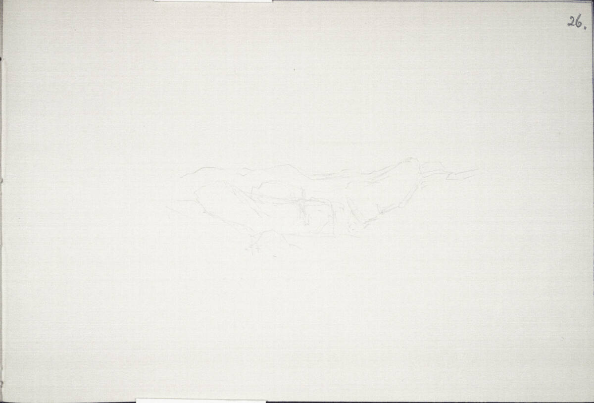 Undeutliche Berglandschaft, Carl Schuch