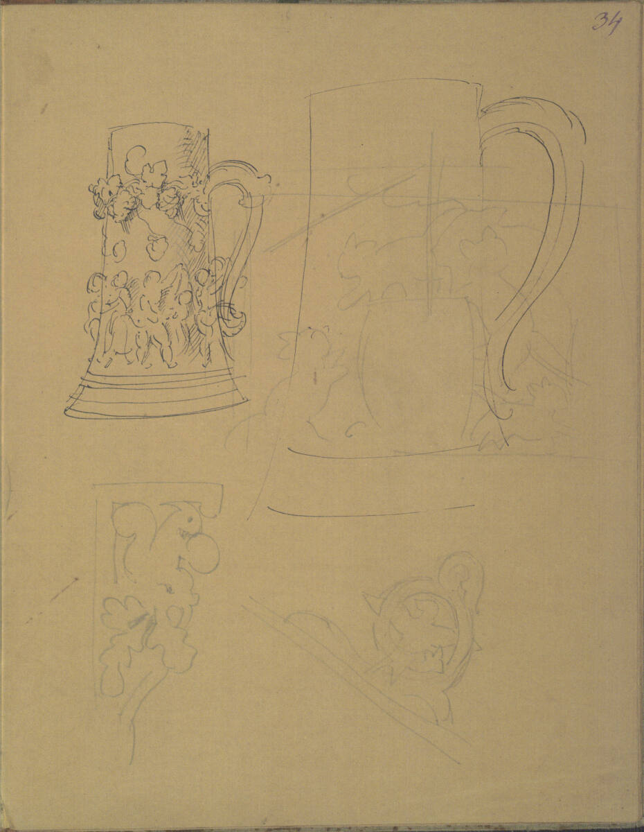 Verschiedene Skizzen, Moritz von Schwind, 1859–1860