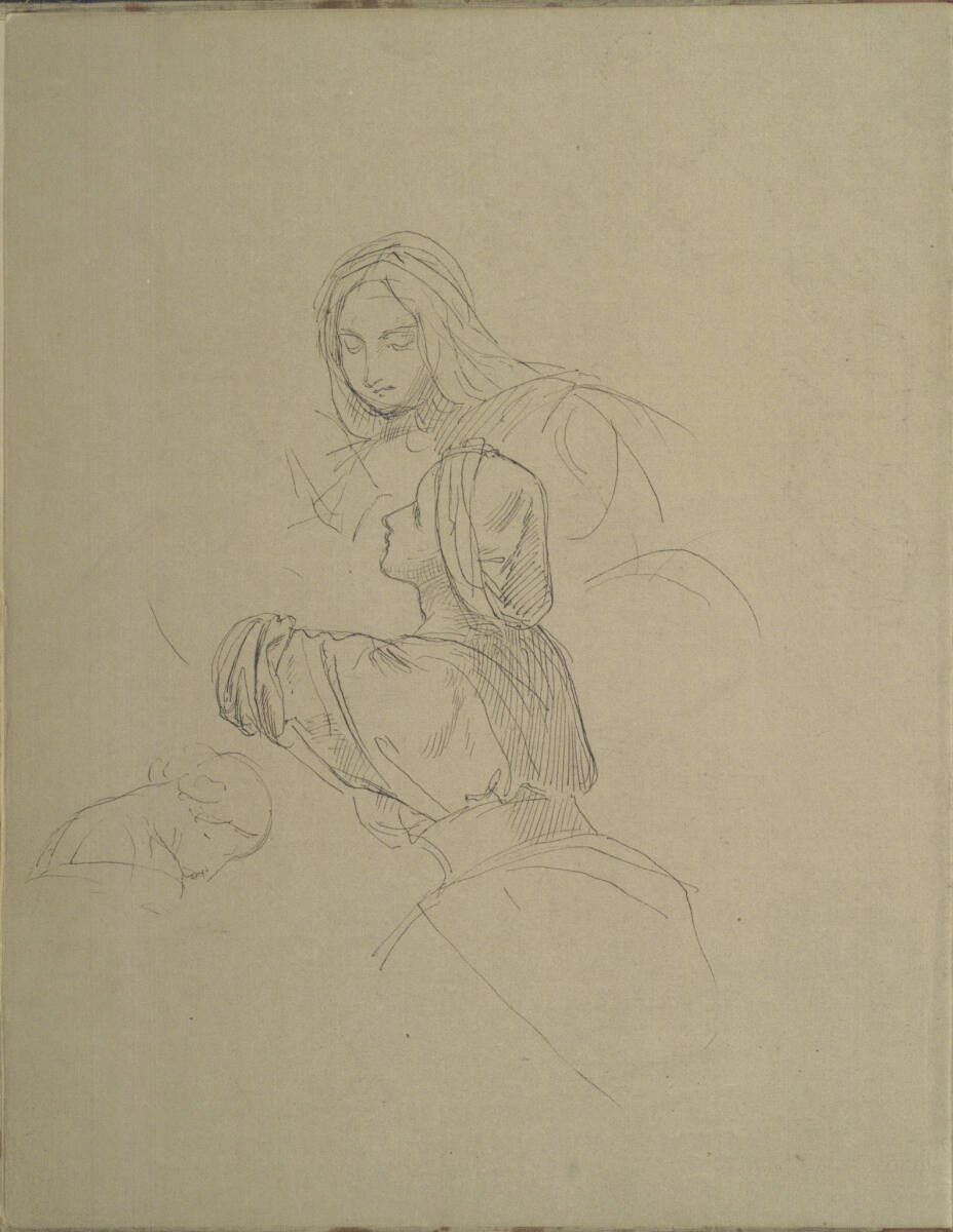 Verschiedene Skizzen, Moritz von Schwind, 1859–1860