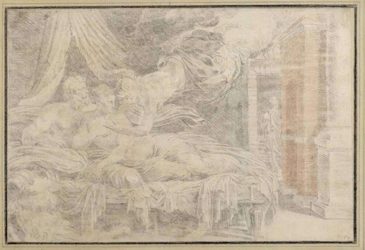 Athene beruhigt die an Ulysses zweifelnde Penelope, Inv. Nr.: 8991