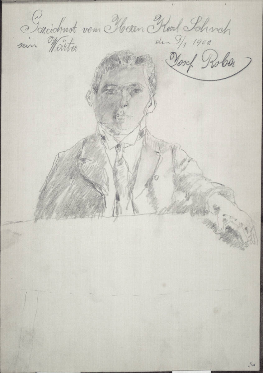 Porträtstudie eines Mannes, Carl Schuch