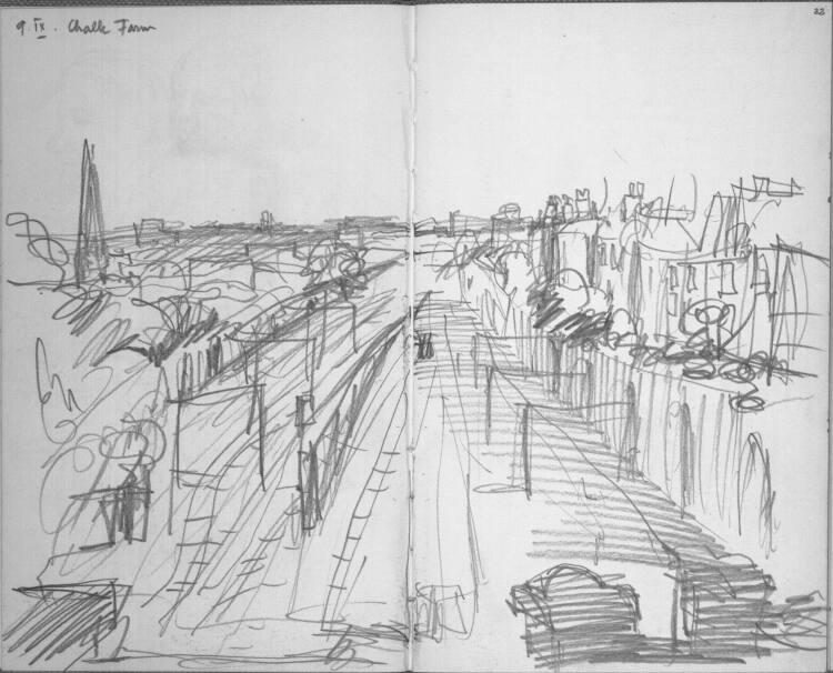 Georg Eisler, Chalk Farm, Inv. Nr.: 39022/31v-32r