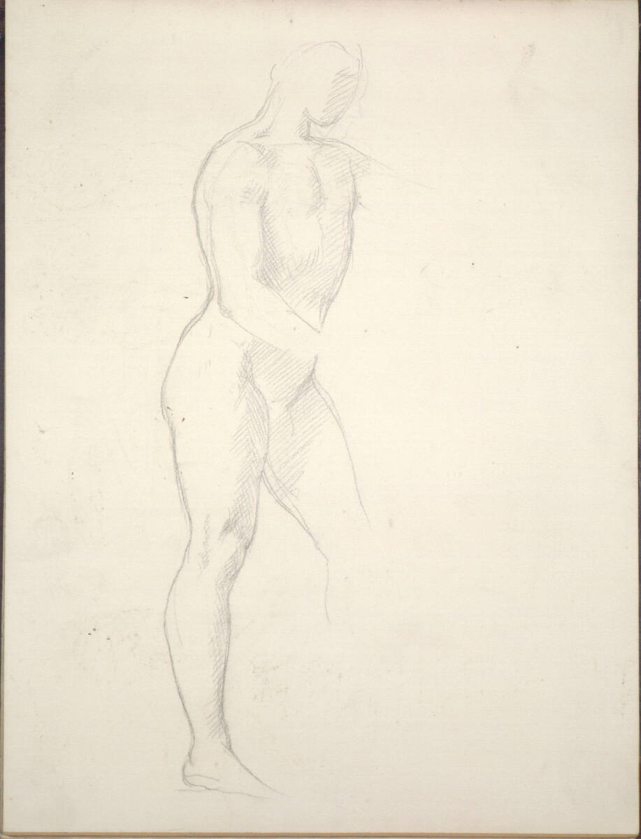 Skizze eines Schreitenden, Moritz von Schwind, 1852–1864