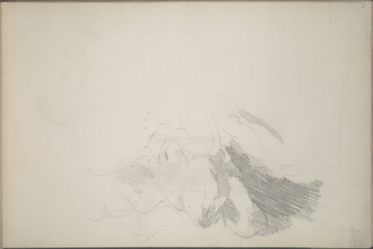 Undeutliche Skizze mit Beinen eines Laufenden, Hans Canon