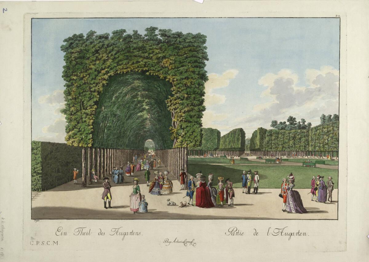 Johann Ziegler, Ein Teil des Augartens, Inv. Nr.: DG1935/1098
