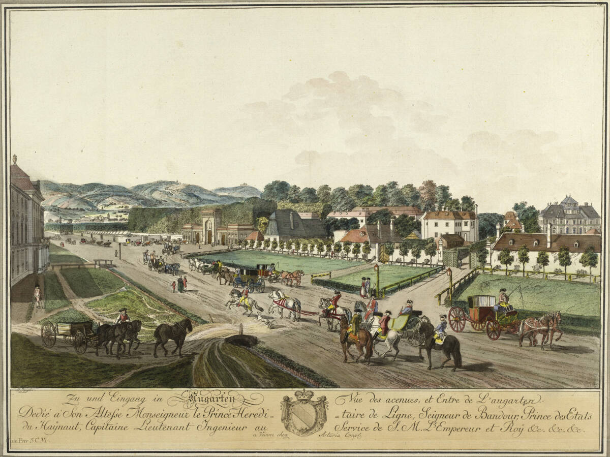 Zu- und Eingang in den Augarten, 1782