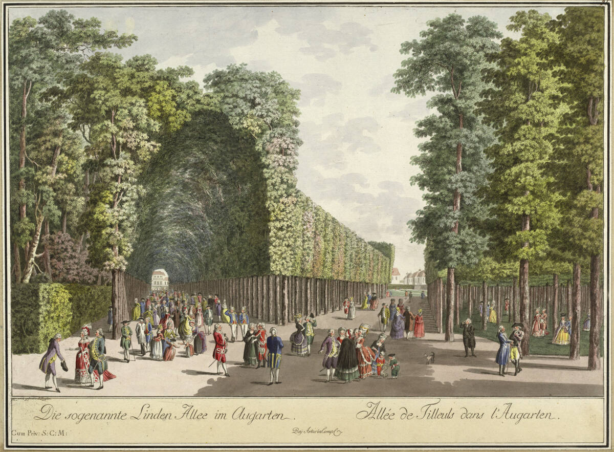 Lindenallee im Augarten, 1783