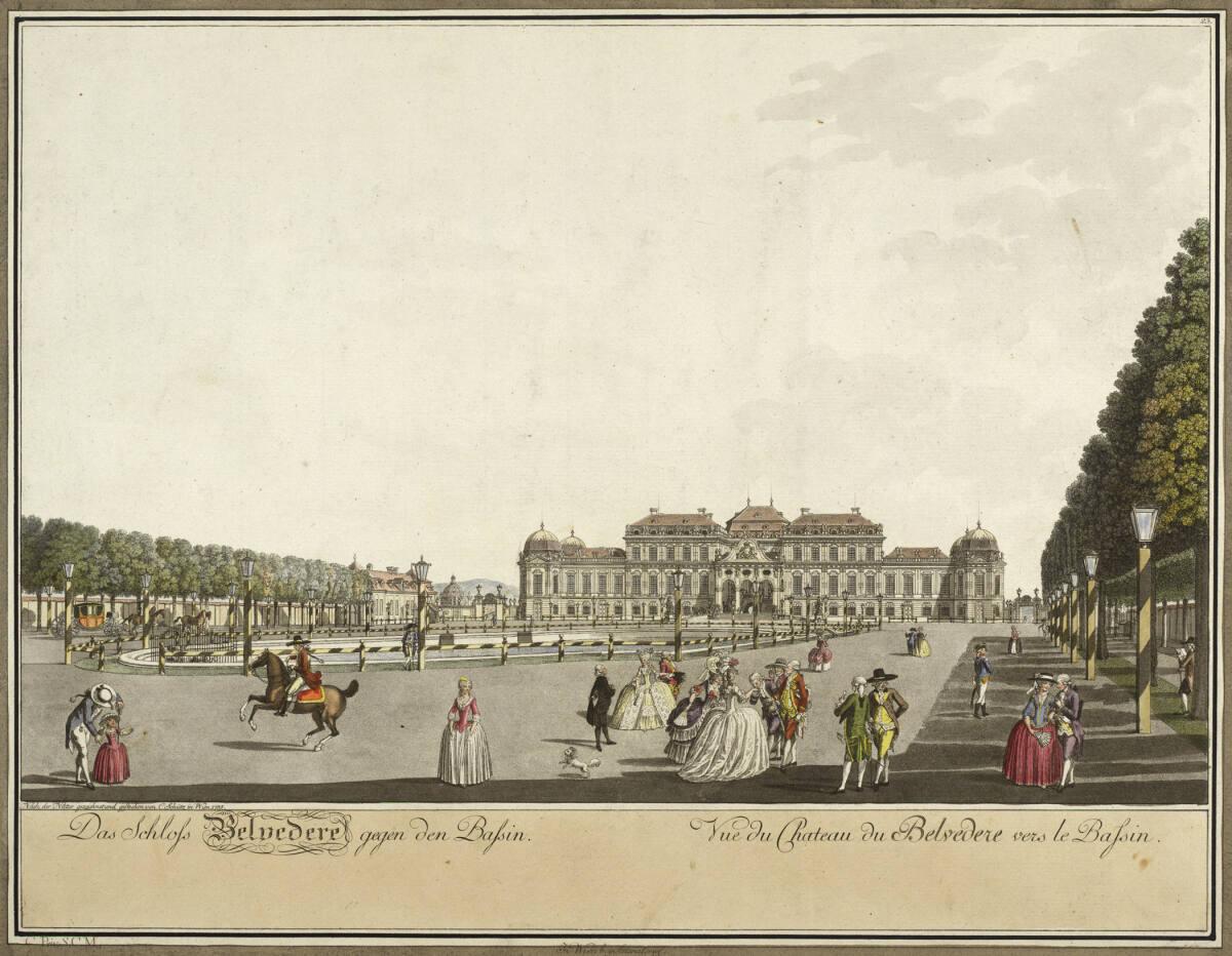 Carl Schütz, Belvedere gegen das Bassin, Inv. Nr.: DG1935/1130