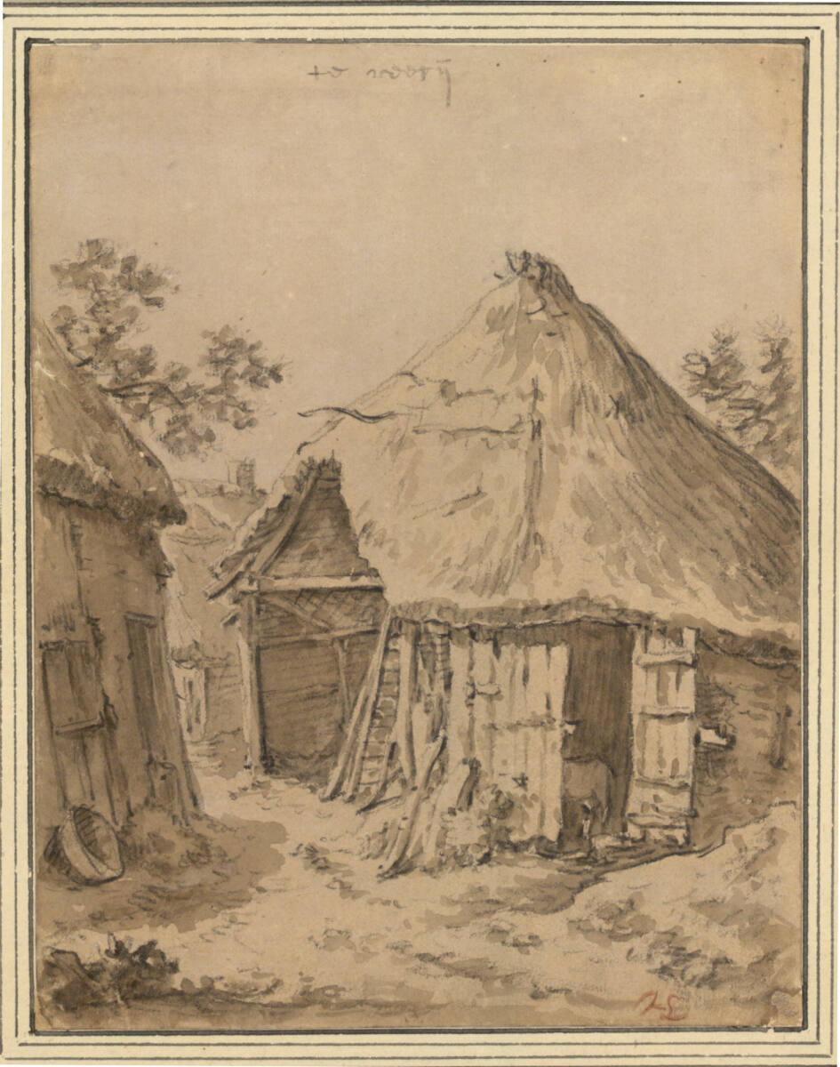Ein strohgedeckter Stall, Herman Saftleven