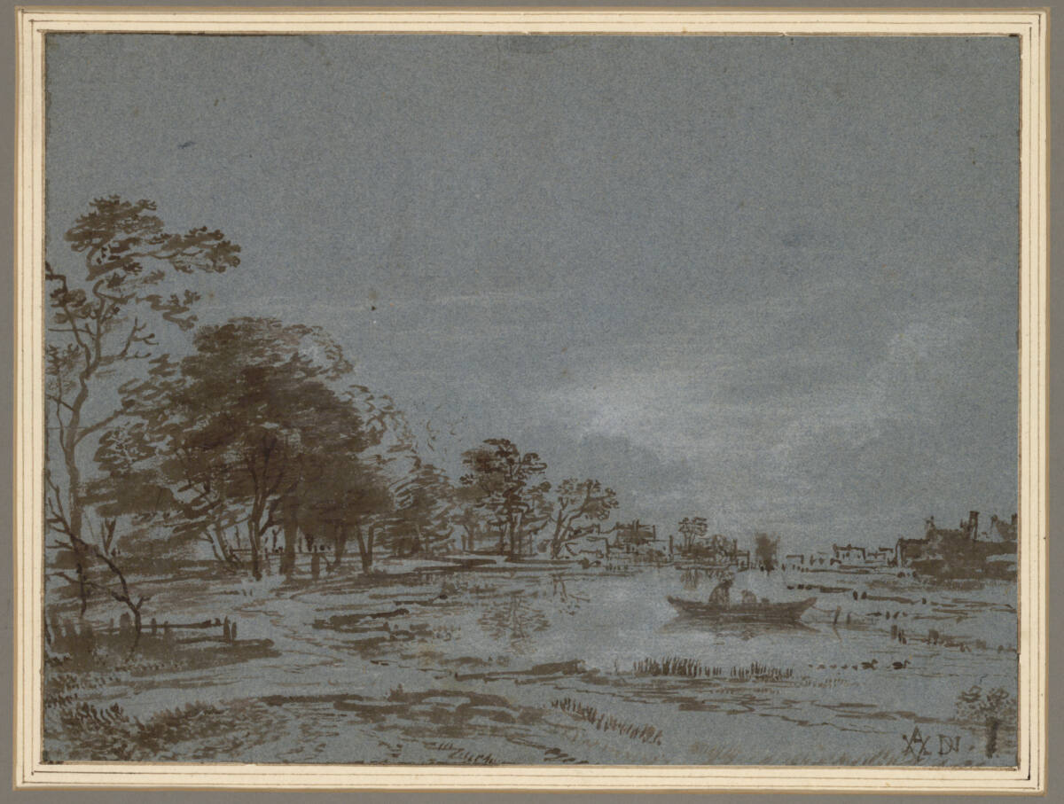 Flusslandschaft im Mondlicht, Aert van der Neer