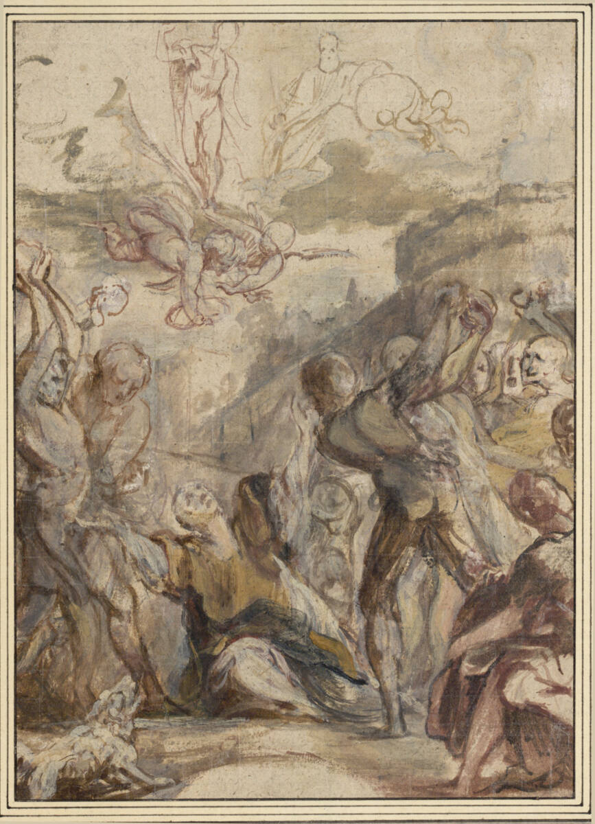 Das Martyrium des hl. Stephan (Ölskizze), Jan Boeckhorst