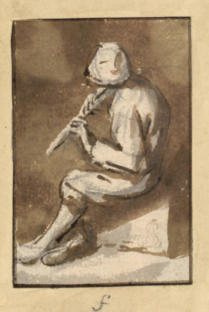 Flöte spielender Bauer, Isaac van Ostade