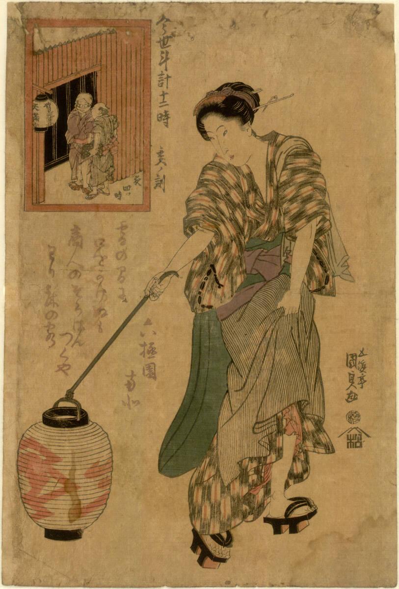 Utagawa Kunisada, Frau mit Lampion, Inv. Nr.: DG1905/485