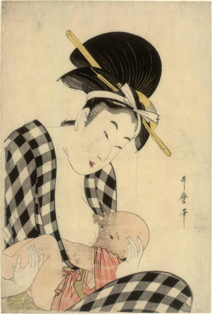Kitagawa Utamaro, Säugende Mutter, Inv. Nr.: DG1908/177