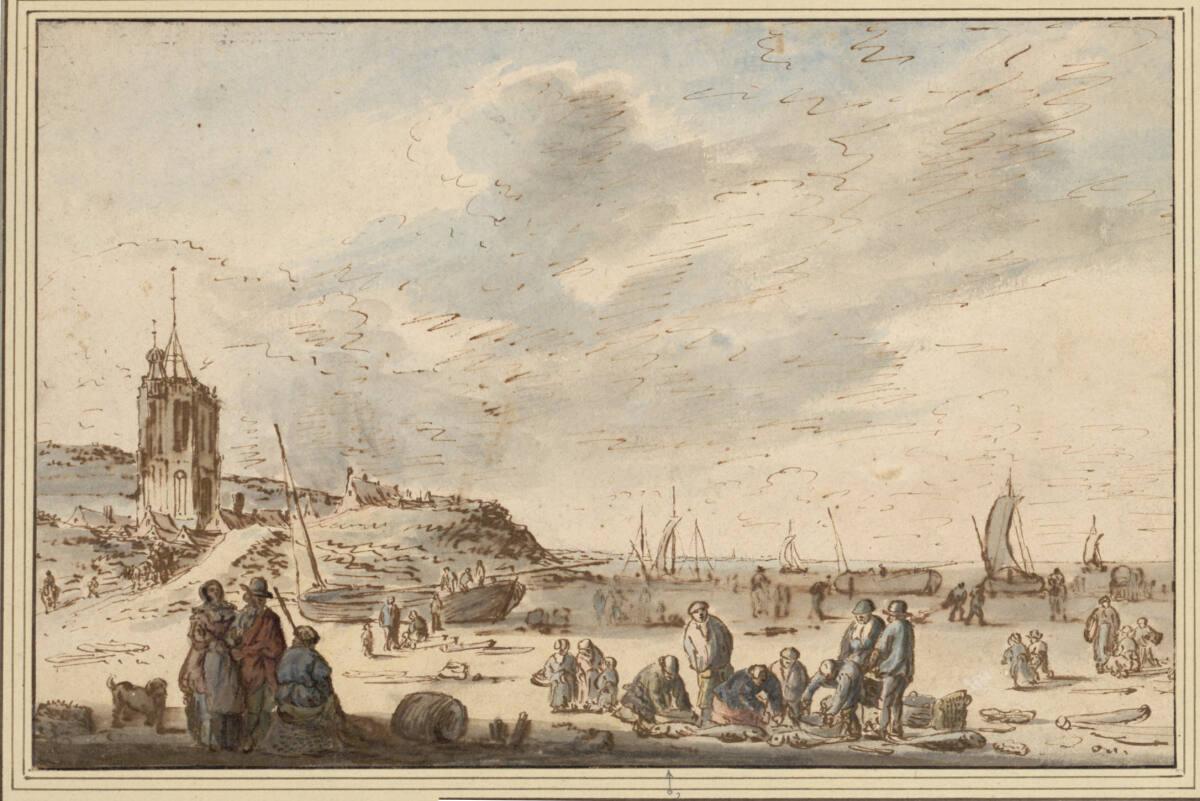 Isaac van Ostade, Der Strand bei Egmond-aan-Zee, Inv. Nr.: 9152