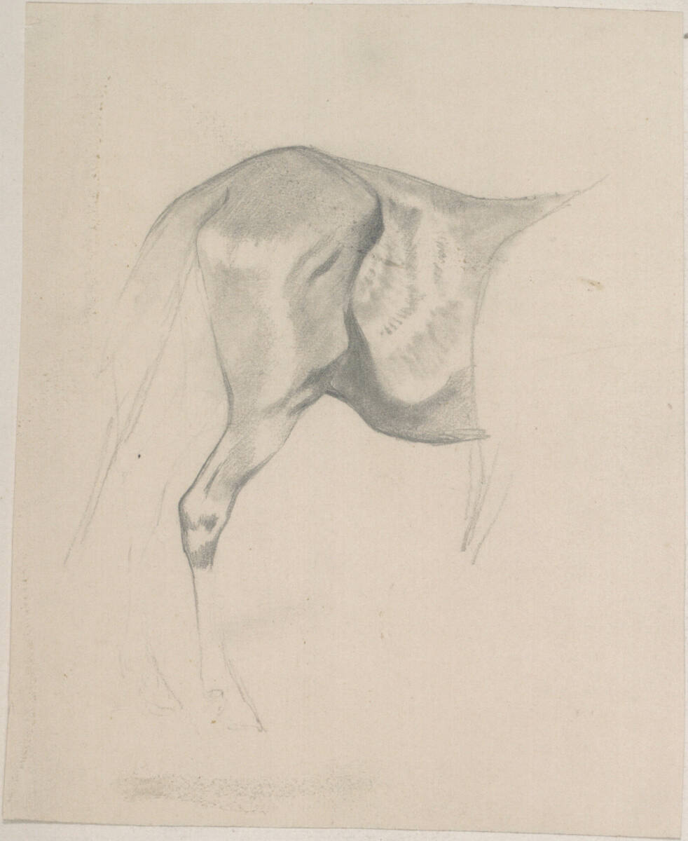 Pferdestudie, Johann Gualbert Raffalt